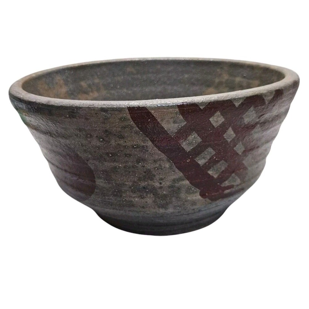 Patrick Siler Glazed Earthenware Pottery Bowl Circa 1970s Funk Art WSU Studio